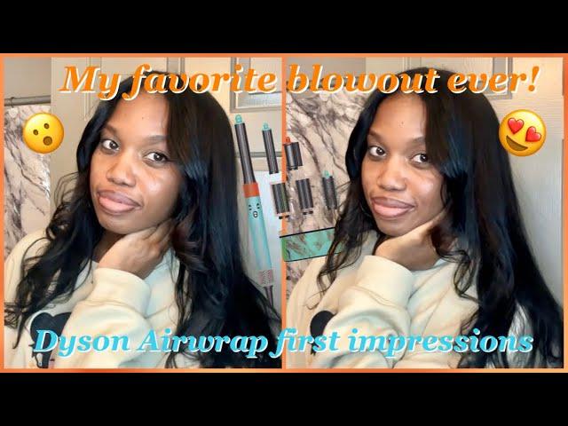 My favorite blowout ever! Dyson Airwrap First impression on Natural hair.