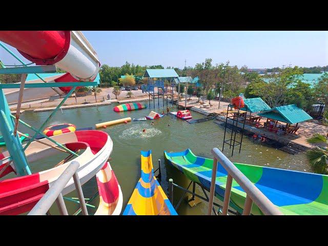 Yellow Jumber Slide at Khlong Khon Water Park 