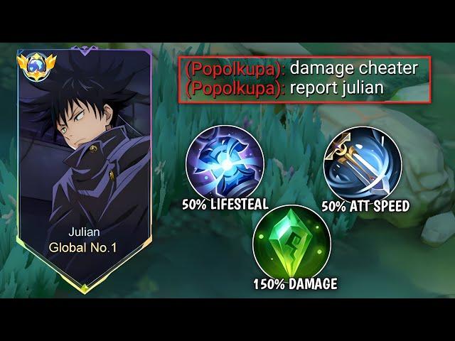 JULIAN NEW LIFESTEAL AND ATTACK SPEED BUILD(you must try!!) | JULIAN NEW BEST BUILD FOR SOLO RANKED