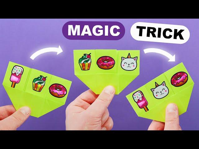 Origami Magic Trick - tutorial. Easy Paper Transformations ARTS & PAPER CRAFT Easy Paper Magic Trick