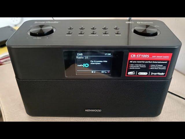 Kenwood CR-ST100S with: Internet - DAP+ - FM - Spotify - USB - Bluetooth - Alarm - Clock - Base port