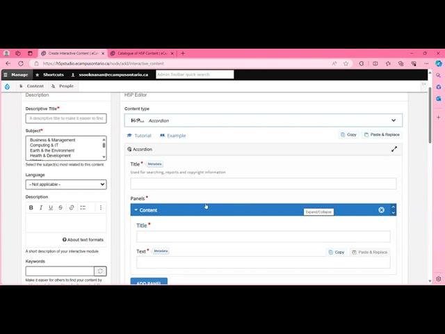 Adding a License in eCampusOntario H5P Studio