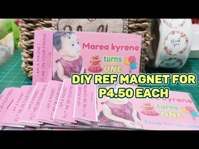 Souvenir Idea DIY Ref Magnet / Fridge Magnet | Baptismal Wedding Debut Giveaways for only P4.50 each