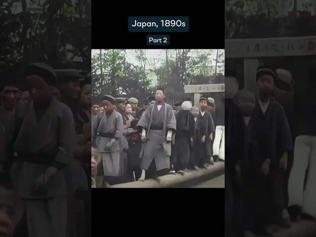 Incredible footage from Japan in the 1890s ️ #oldfootage #japan #colorized