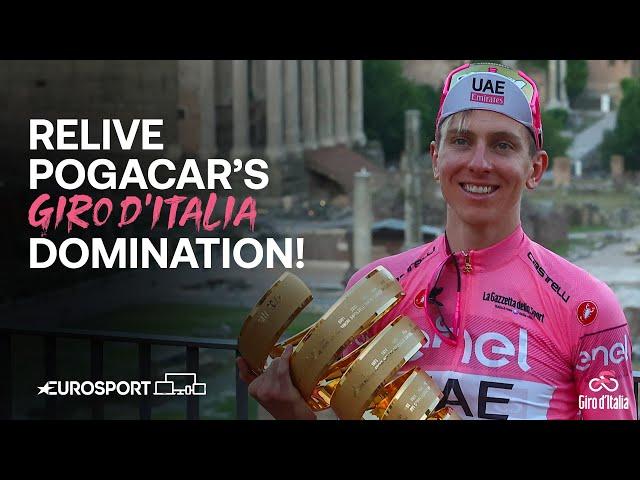 Relive Tadej Pogačar's EPIC 2024 Giro d'Italia victory  | Eurosport Cycling