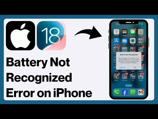 How To FIX "Battery Not Recognized" Error on iPhone