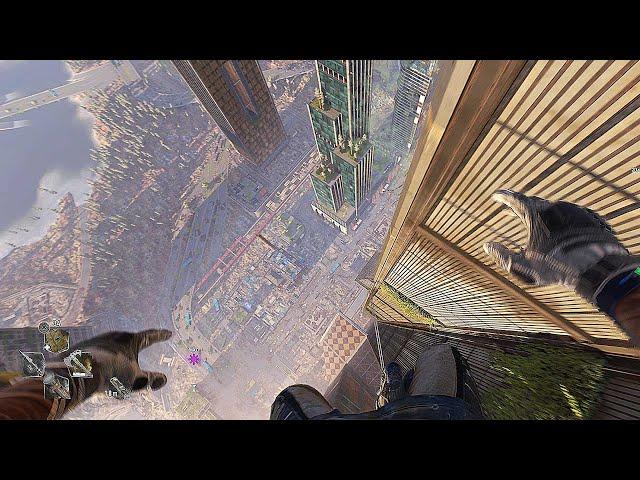 Dying Light 2 - Climbing The Highest Building | VNC Tower | Free Running [1080p60FPS]