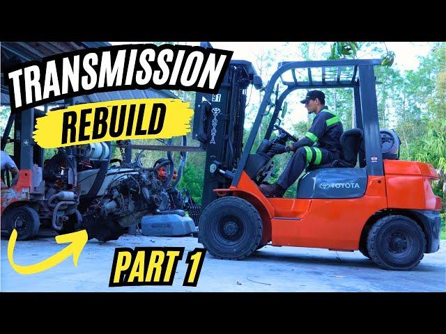 How to Diagnose Forklift Brakes And Toyota Transmission Rebuild PART 1!