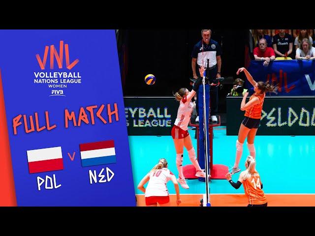 Poland  Netherlands - Full Match | Women’s Volleyball Nations League 2019