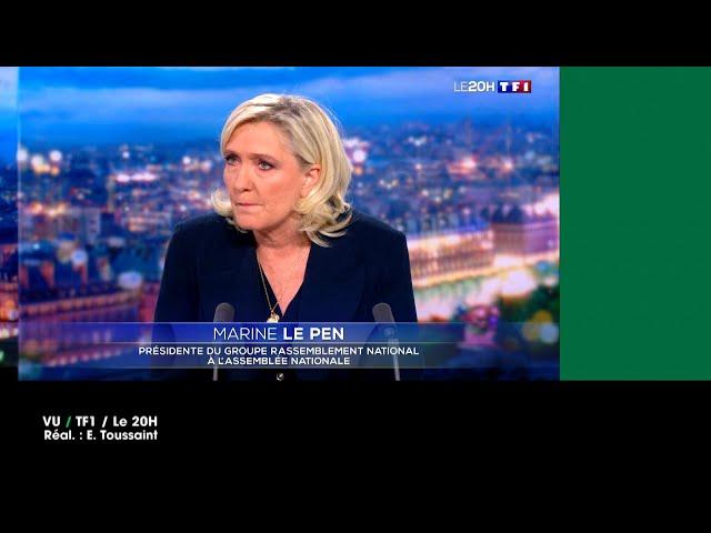 VU du 16/11/2024 : Le Pen "La peine de mort politique"