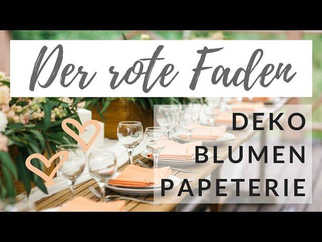 Der rote Faden bei der Hochzeit | weddingplannerhome.de