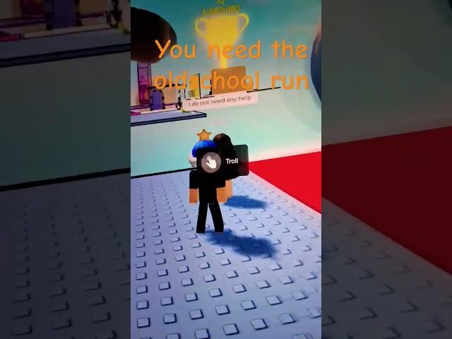 oldschool run needed game name: iq obby