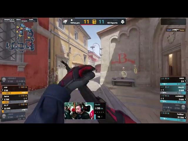 Virtus.pro Jame's PC crashes in major match vs G2. (PGL CS2 Major Copenhagen 2024)