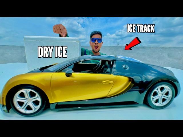 RC Hummer Vs RC Bugatti Car Dry Ice Track - Chatpat toy TV