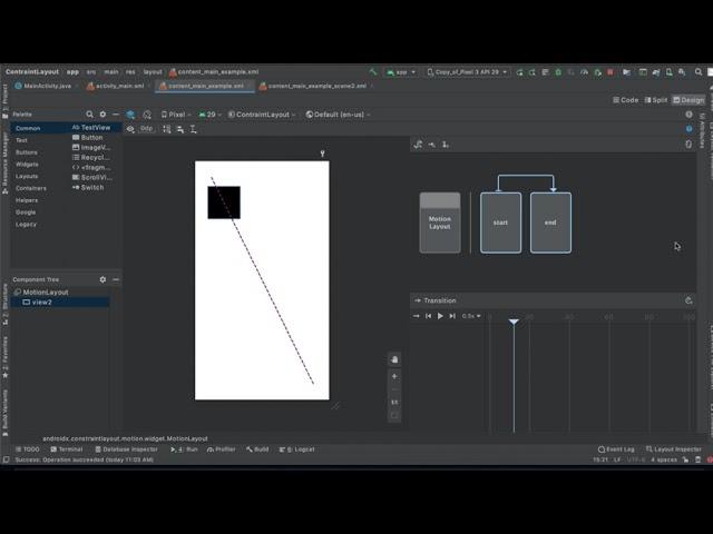 Layouts: MotionLayout in Android