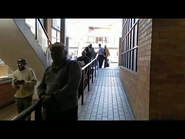 Long queue outside municipal Traffic Department