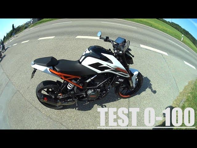 0-100// 2017 Ktm Duke 125 ABS Testfahrt 