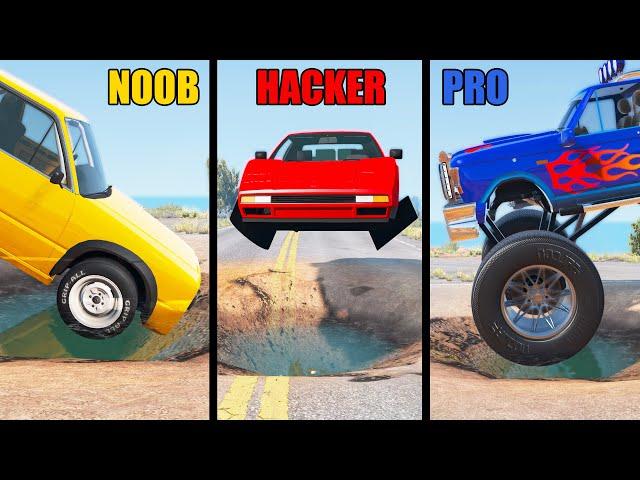 NOOB vs PRO vs HACKER #45 - Beamng drive