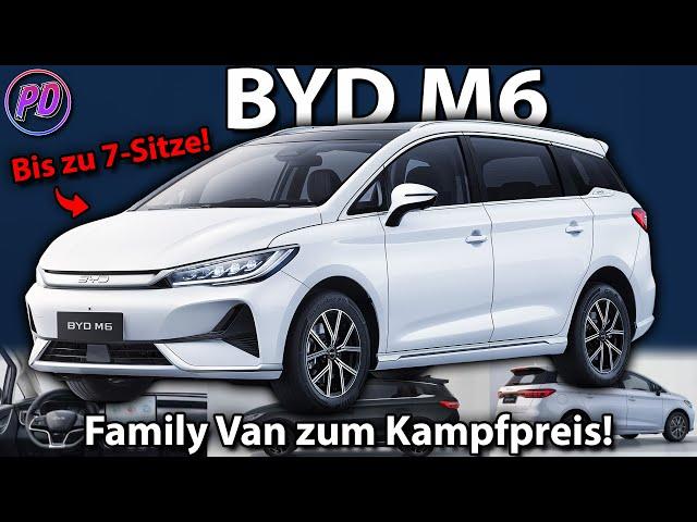 BYD M6 - Electric Family Van for an affordable price! But not in Germany...