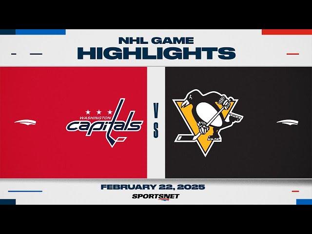 NHL Highlights | Capitals vs. Penguins - February 22, 2025