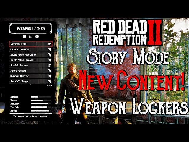 New STORY MODE content! | Weapon Locker - all locations | RDR2 Summer Update 2020 | Story DLC