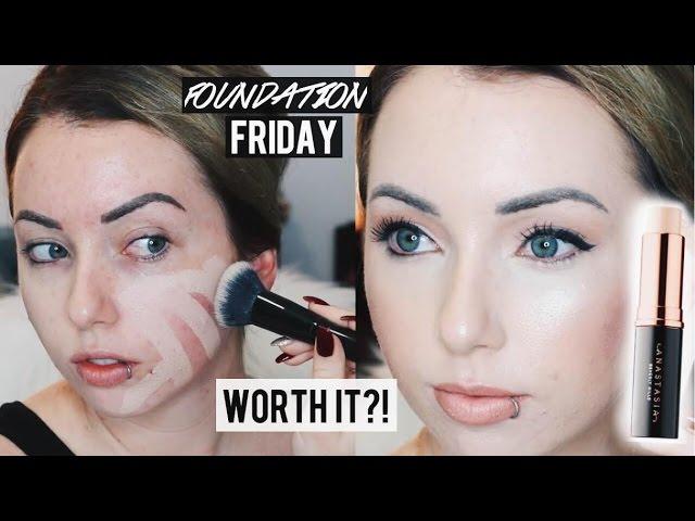 NEW ANASTASIA BEVERLY HILLS STICK FOUNDATION First Impression Review on Acne/Pale Skin!