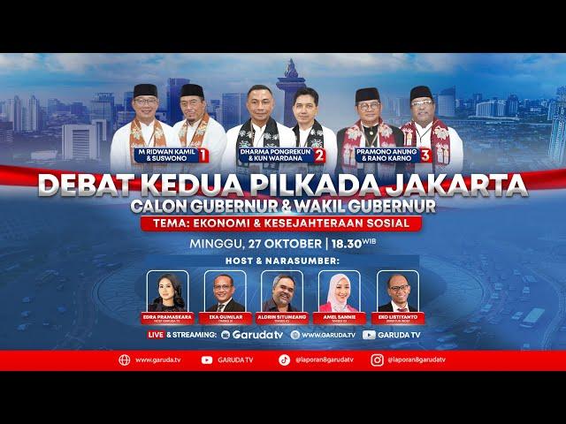 [LIVE EVENT] DEBAT KEDUA PILKADA JAKARTA " EKONOMI & KESEJAHTERAAN SOSIAL "