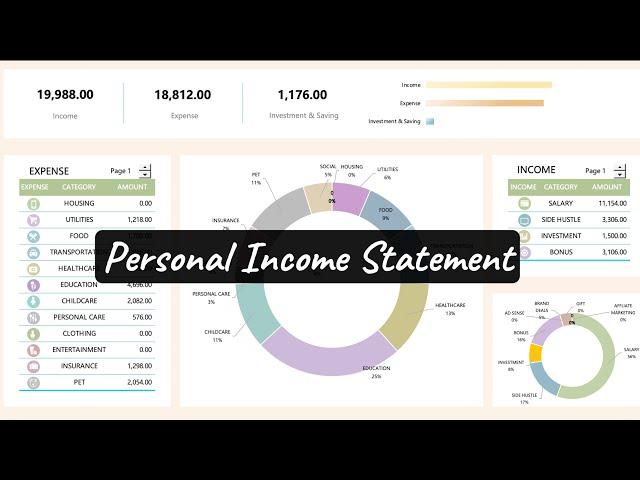 Quick & Easy Excel Template for Your Personal Financial Statements