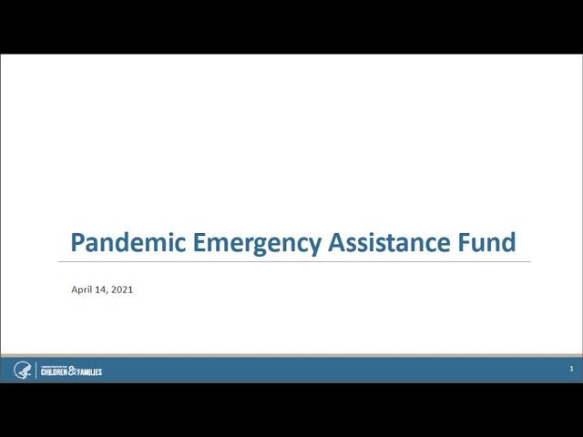 Pandemic Emergency Assistance Fund (Territories)