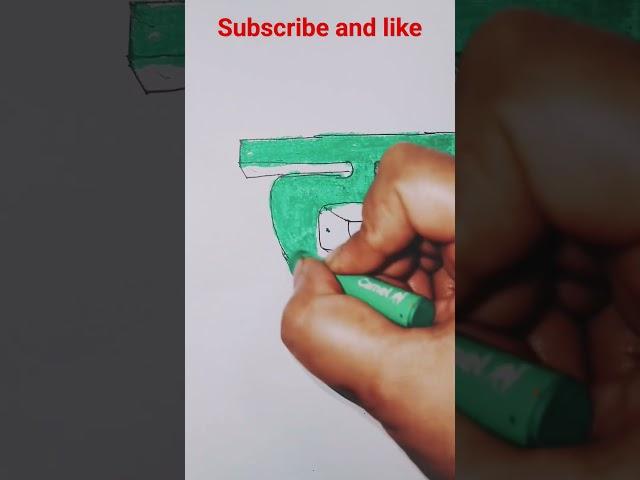 hindi lettet झ 3d drawing #shorts #shortsfeed #viral #trending #youtubeshorts #ytshorts #short #3d