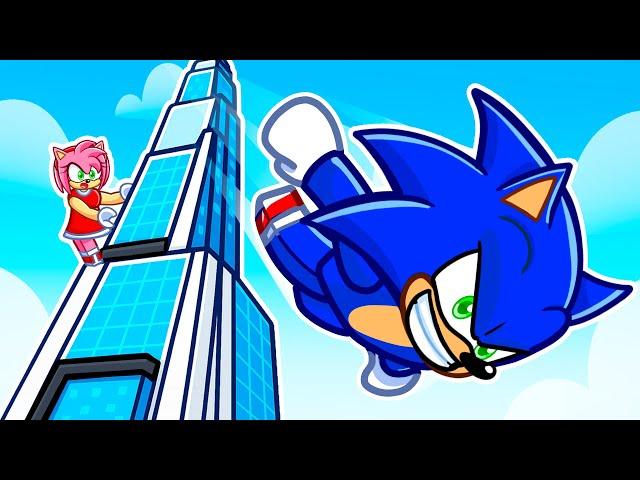 Jumping Off The PIXEL WORLD In Climb And Jump Tower! (Roblox)