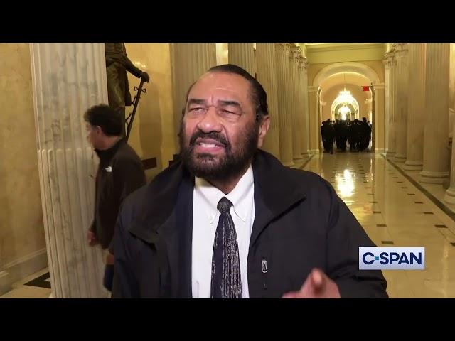 Rep. Al Green (D-TX) After Removal from Joint Session of Congress: "I'll accept the punishment."