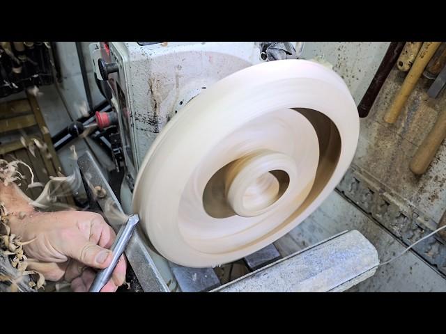 Turning a MOVIE NIGHT Snack Bowl! Woodworking ASMR Craft Tutorial