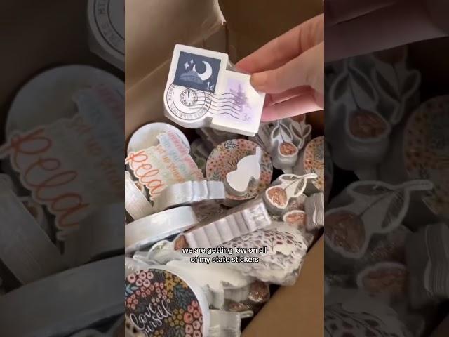 I ordered $24,000 of stickers in one day...