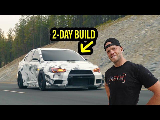 ATTEMPTING TO DRIVE THE EVO I REBUILT IN 2 DAYS.