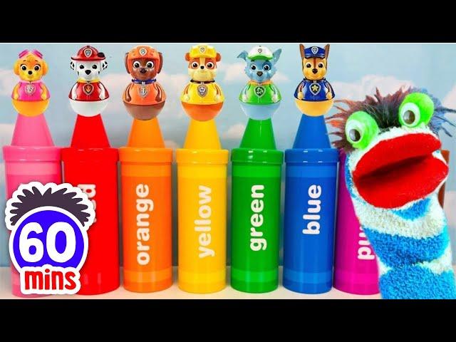 Fizzy Discover Colors With Paw Patrol Colorful Crayon Surprises | Fun Compilations For Kids