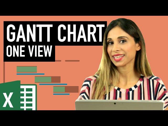 Project Plan in Excel with Gantt Chart (Plan, Actual & Progress in ONE VIEW)