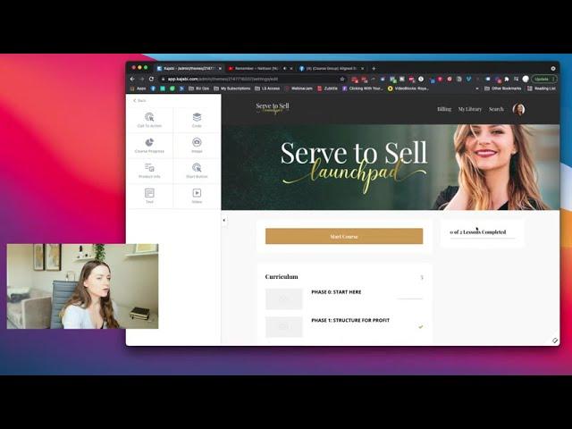 How to customize Kajabi Premier product theme (Watch me work - tutorial)