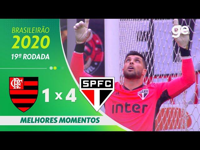 FLAMENGO 1 X 4 SÃO PAULO | MELHORES MOMENTOS | 19ª RODADA BRASILEIRÃO 2020 | ge.globo