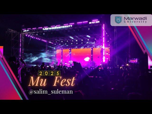 MU Fest Marwadi University | Salim-Sulaiman Live | Chak De India Performance!