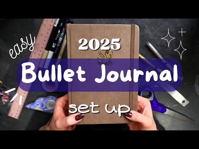 my 2025 NEW bullet journal set up | Simple Spread Ideas