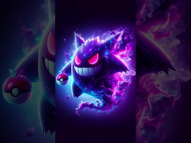 GENGAR | Ai Art + Photoshop | 2D Animation | Animation | Pokemon  #conceptart