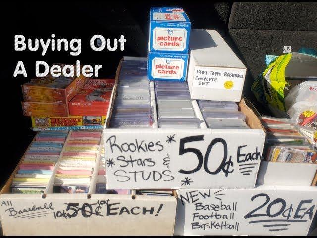 Buying Everything Off A Dealers Table - Card Show Video Part 2