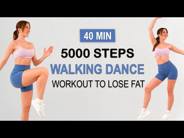 5000 STEPS IN 40 MIN - WALKING FAT BURN - Lose Weight to the Beat | No Repeat, No Jumping, Sweaty