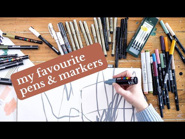 Create Beautiful Mixed Media Art with the Right Pens & Markers 