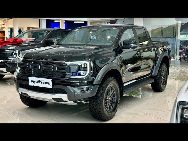 New 2024 Ford Ranger Raptor 4x4 Black Color Review Interior and Exterior