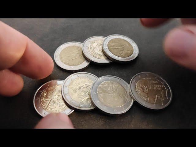 7 magnifiques pièces de 2 EUROS françaises ! Laquelle préfères tu ?