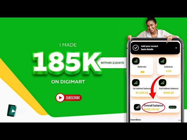 DIGIMART - I made 185K online on DigiMart within 21days  #digimart #makemoneyonline #ebukamediatv