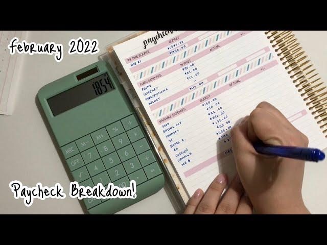 Paycheck Breakdown! [Bills + Savings Goals]