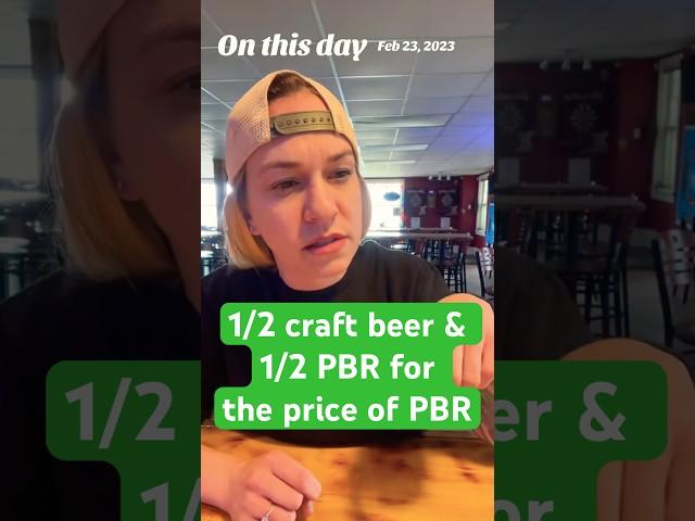 Customer wants half craft draft beer and half PBR for the price of PBR #bartenderstories